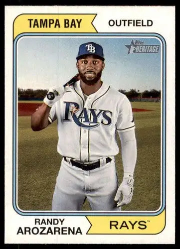 2023 Topps Heritage #375 Randy Arozarena NM-MT Rays ID:59983 - Baseball Card Single
