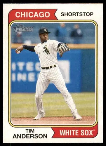 2023 Topps Heritage #379 Tim Anderson NM-MT White Sox ID:73431 - Baseball Card Single