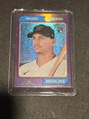 2023 Topps Heritage #385 JJ Bleday Chrome Purple Refractor - Baseball Card Single