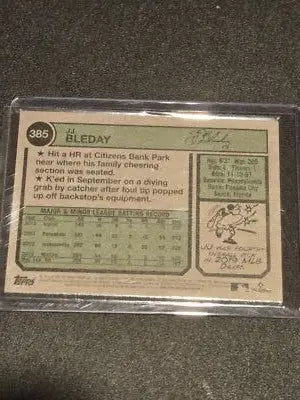 2023 Topps Heritage #385 JJ Bleday Chrome Purple Refractor - Baseball Card Single