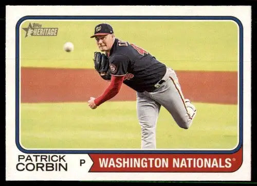 2023 Topps Heritage #386 Patrick Corbin NM-MT Nationals ID:73432 - Baseball Card Single