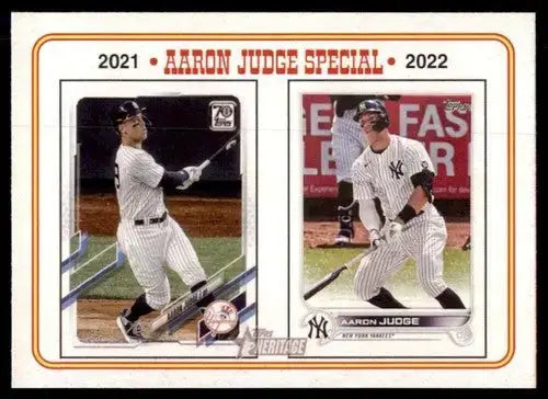 2023 Topps Heritage #4 Aaron Judge NM Near Mint Yankees Tribute ID:65220 - Baseball Card Single