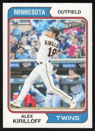 2023 Topps Heritage #448 Alex Kirilloff NM-MT SP Twins ID:73435 - Baseball Card Single