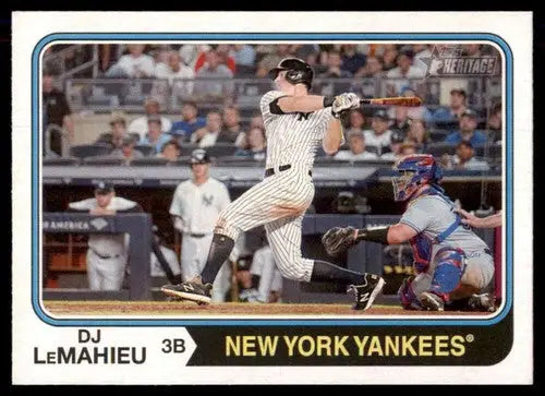 2023 Topps Heritage #51 DJ LeMahieu NM-MT Yankees ID:73364 - Baseball Card Single