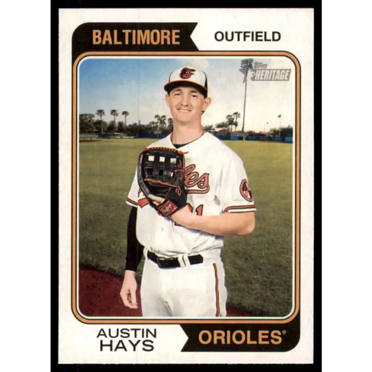 2023 Topps Heritage #52 Austin Hays NM-MT Baltimore Orioles Baseball Card - Baseball Card
