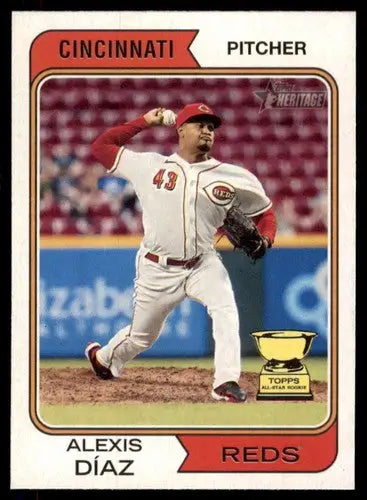 2023 Topps Heritage #55 Alexis Diaz NM-MT Reds ID:73366 - Baseball Card Single