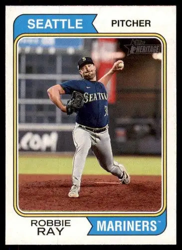 2023 Topps Heritage #58 Robbie Ray NM-MT Mariners ID:73367 - Baseball Card Single
