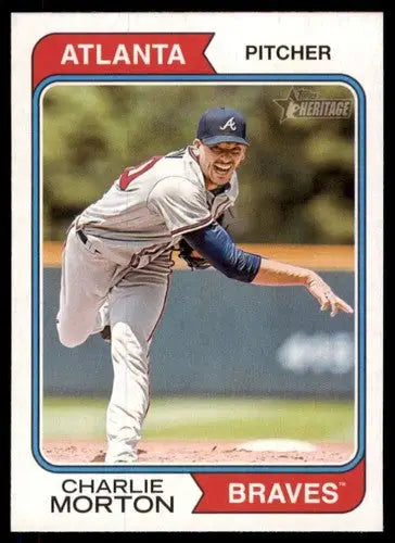 2023 Topps Heritage #59 Charlie Morton NM Near Mint Braves ID:75722 - Baseball Card Single