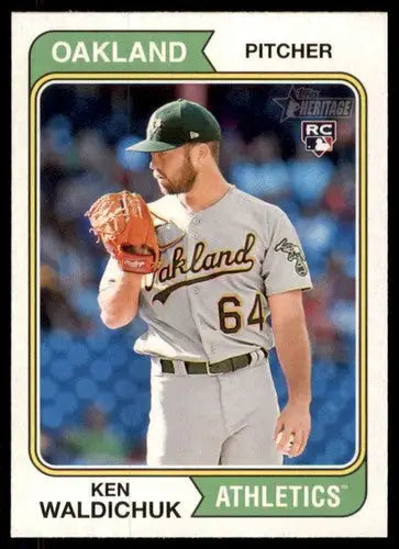 2023 Topps Heritage #68 Ken Waldichuk NM-MT RC Rookie Athletics ID:73368 - Baseball Card Single