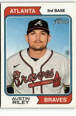 2023 Topps Heritage #82 Austin Riley - Baseball Card Single