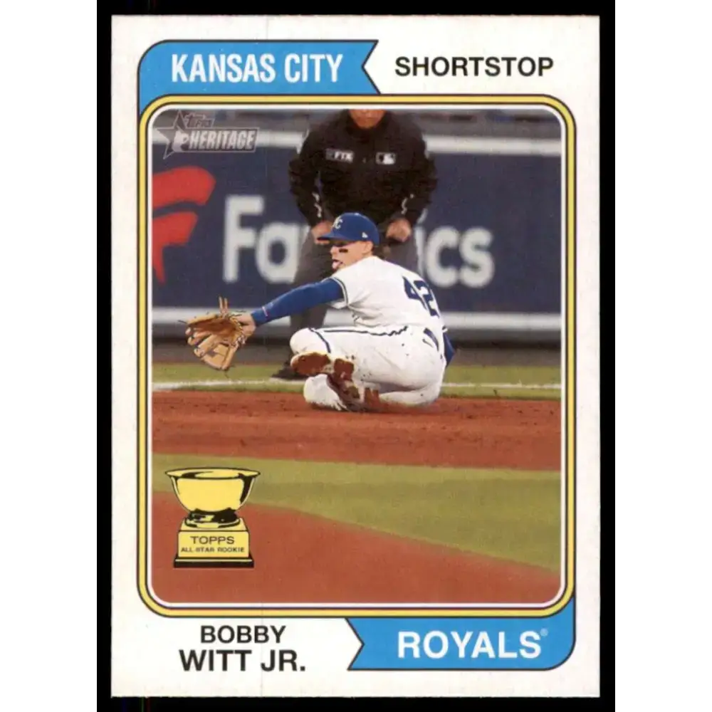 2023 Topps Heritage #85 Bobby Witt Jr. NM-MT Kansas City Royals Baseball Card