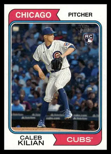 2023 Topps Heritage #92 Caleb Kilian NM Near Mint RC Rookie Cubs ID:65244 - Baseball Card Single