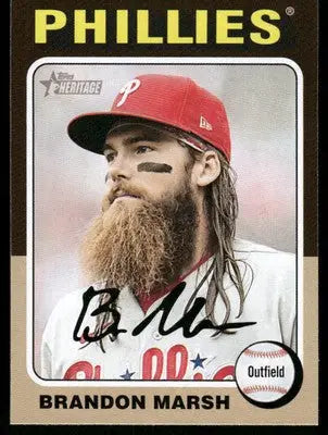 2023 Topps Heritage Brandon Marsh #414 Baseball - Baseball Card Single