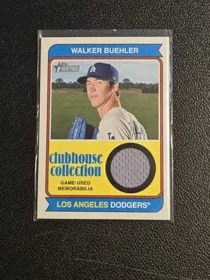 2023 Topps Heritage #CCR-WB Walker Buehler Clubhouse Collection Relics - Baseball Card Single