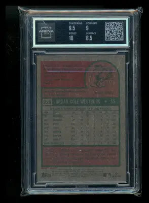 2023 Topps Heritage Chrome Jordan Westburg #229 RC 133/999 Baseball Arena Club 9 - Baseball Card Single