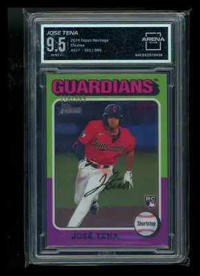 2023 Topps Heritage Chrome José Tena #227 RC 310/999 Baseball Arena Club 9.5 - Baseball Card Single