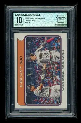 2023 Topps Heritage High Number Corbin Carroll Gabriel Moreno CC-5 Arena Club 10 - Baseball Card Single