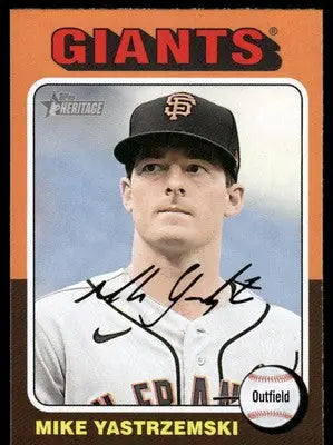 2023 Topps Heritage Mike Yastrzemski #354 Baseball - Baseball Card Single
