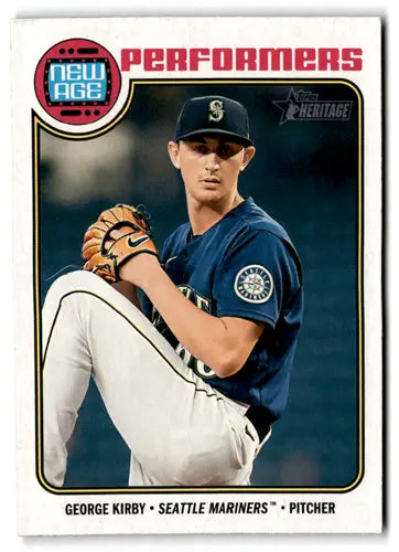 2023 Topps Heritage New Age Performers #NA-1 George Kirby NM Near Mint ID:73353 - Baseball Card Single