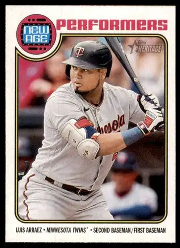 2023 Topps Heritage New Age Performers #NA-20 Luis Arraez NM-MT Twins ID:73355 - Trading Cards (Singles): Baseball Card