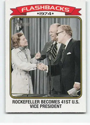Flashbacks 1974 trading card from Topps Heritage News Flashbacks series with original gloss