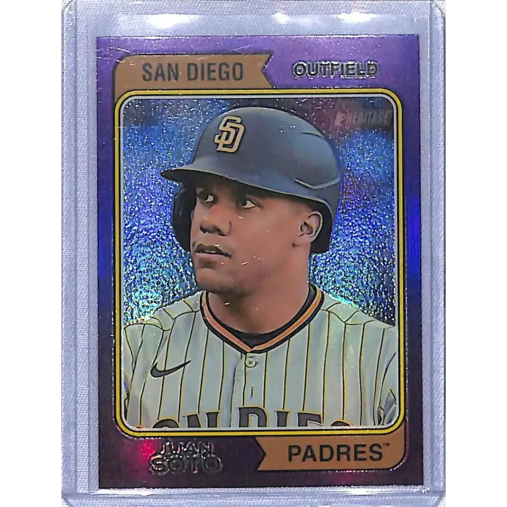 2023 Topps Heritage Purple #364 Juan Soto NM-MT San Diego Padres - Baseball Card Single