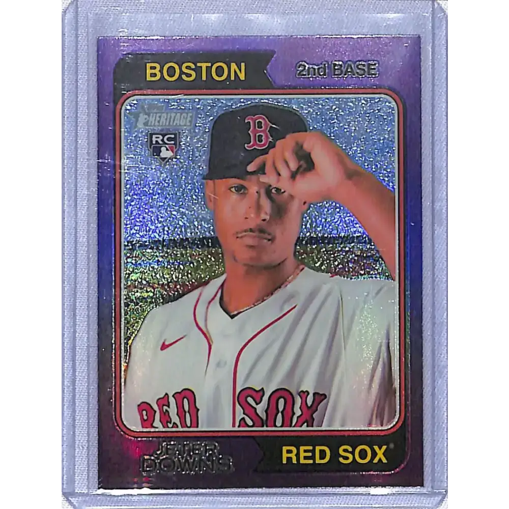 2023 Topps Heritage Purple #84 Jeter Downs NM-MT RC Rookie Boston Red Sox - Baseball Card Single