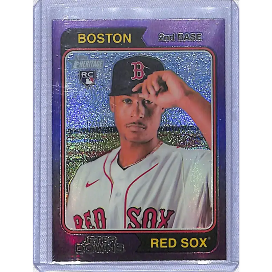 2023 Topps Heritage Purple #84 Jeter Downs NM-MT RC Rookie Boston Red Sox - Baseball Card Single