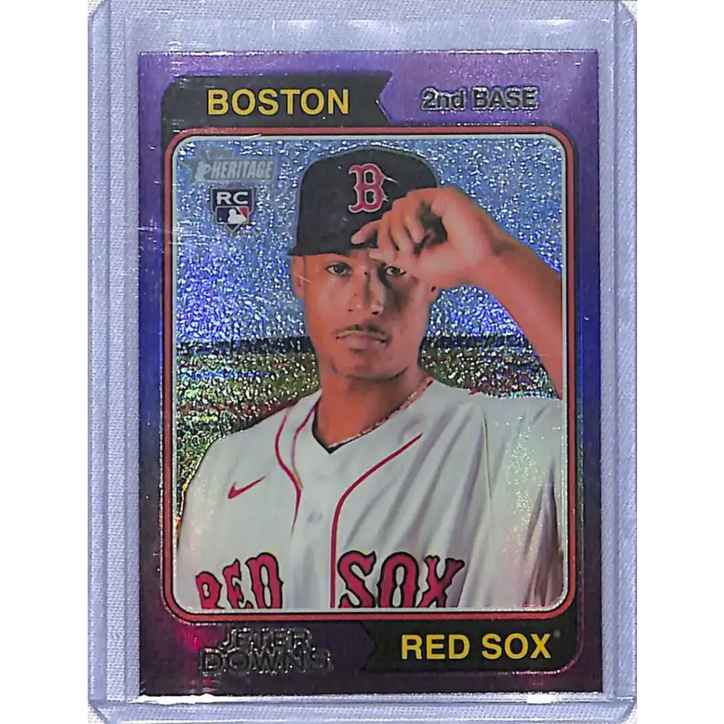2023 Topps Heritage Purple #84 Jeter Downs NM-MT RC Rookie Boston Red Sox - Baseball Card Single