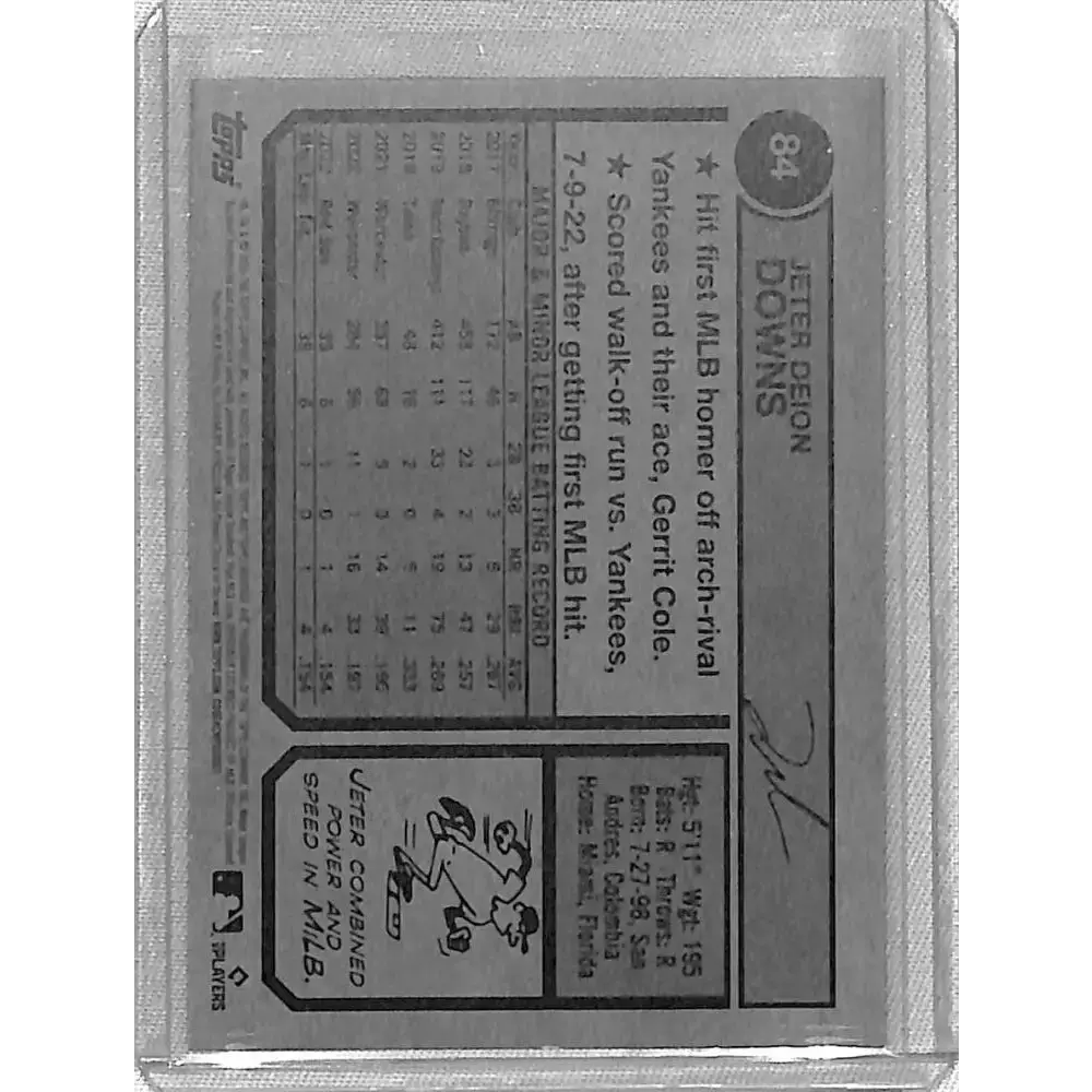 2023 Topps Heritage Purple #84 Jeter Downs NM-MT RC Rookie Boston Red Sox - Baseball Card Single