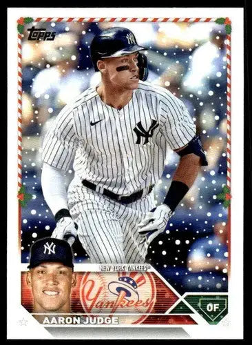 2023 Topps Holiday #H1 Aaron Judge NM Near Mint Yankees ID:65841 - Baseball Card Single