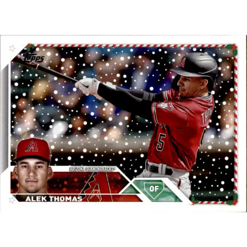 2023 Topps Holiday #H10 Alek Thomas NM-MT Arizona Diamondbacks Baseball Card - Baseball Card Single
