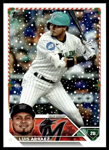 2023 Topps Holiday #H100 Luis Arraez NM Near Mint Marlins ID:66295 - Baseball Card Single