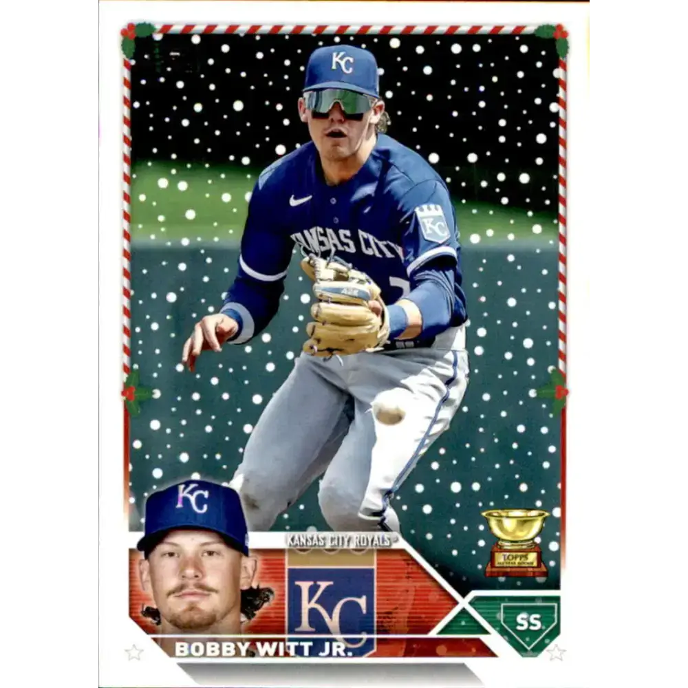 2023 Topps Holiday #H102 Bobby Witt Jr. NM-MT Kansas City Royals Baseball Card - Baseball Card Single