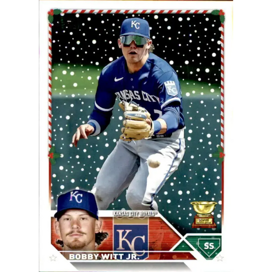2023 Topps Holiday #H102 Bobby Witt Jr. NM-MT Kansas City Royals Baseball Card - Baseball Card Single