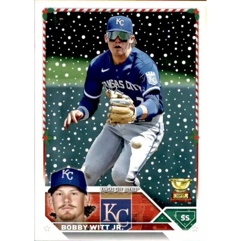 2023 Topps Holiday #H102 Bobby Witt Jr. NM-MT Kansas City Royals Baseball Card - Baseball Card Single