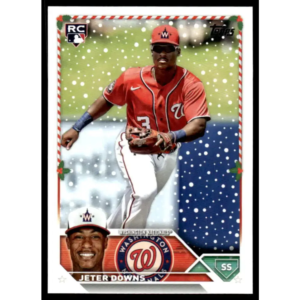 2023 Topps Holiday #H103 Jeter Downs NM-MT RC Rookie Washington Nationals Baseball Card - Baseball Card Single
