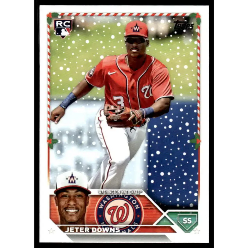 2023 Topps Holiday #H103 Jeter Downs NM-MT RC Rookie Washington Nationals Baseball Card - Baseball Card Single
