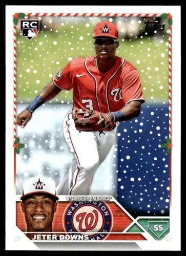 2023 Topps Holiday H103 Jeter Downs mint RC rookie baseball card near mint NM