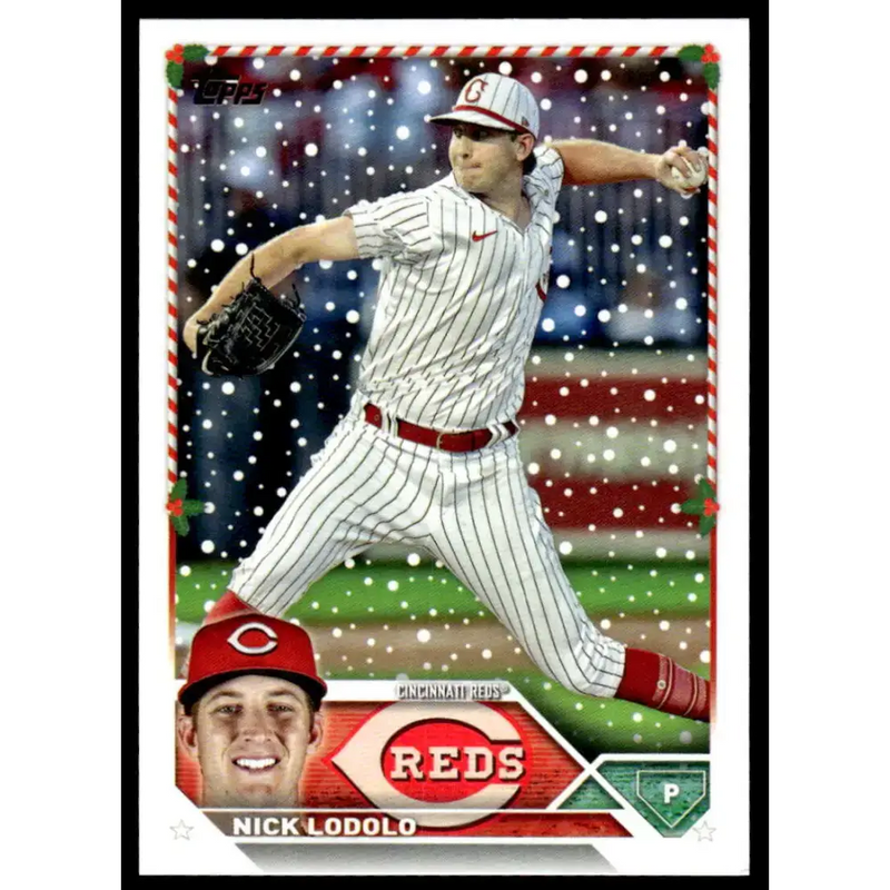 2023 Topps Holiday #H104 Nick Lodolo NM-MT Cincinnati Reds Baseball Card - Baseball Card Single
