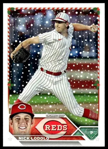 2023 Topps Holiday #H104 Nick Lodolo NM Near Mint Reds ID:66303 - Baseball Card Single