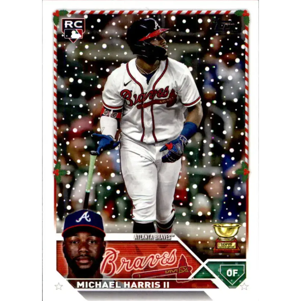 2023 Topps Holiday #H105 Michael Harris II NM-MT RC Rookie Atlanta Braves Baseball Card - Baseball Card Single