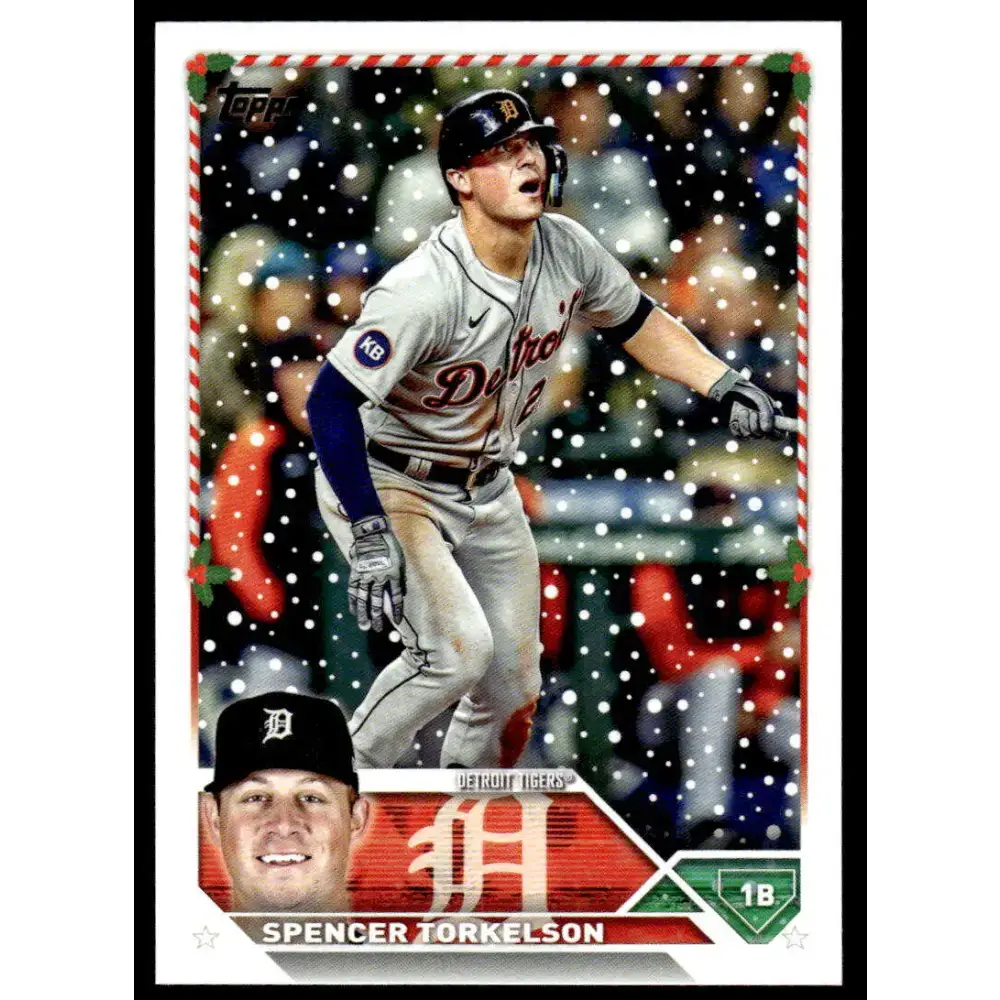 2023 Topps Holiday #H108 Spencer Torkelson NM-MT Detroit Tigers Baseball Card - Baseball Card Single