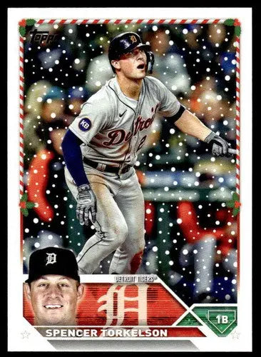 2023 Topps Holiday #H108 Spencer Torkelson NM Near Mint Tigers ID:66309 - Baseball Card Single