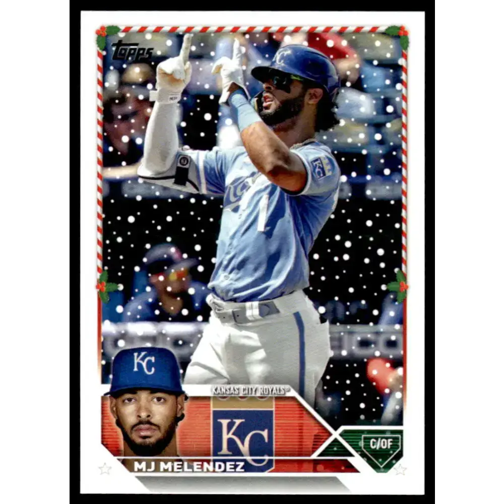 2023 Topps Holiday #H110 MJ Melendez NM-MT Kansas City Royals Baseball Card - Baseball Card Single