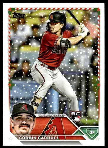 2023 Topps Holiday #H113 Corbin Carroll NM Near Mint RC Rookie Diamondb ID:66319 - Baseball Card Single