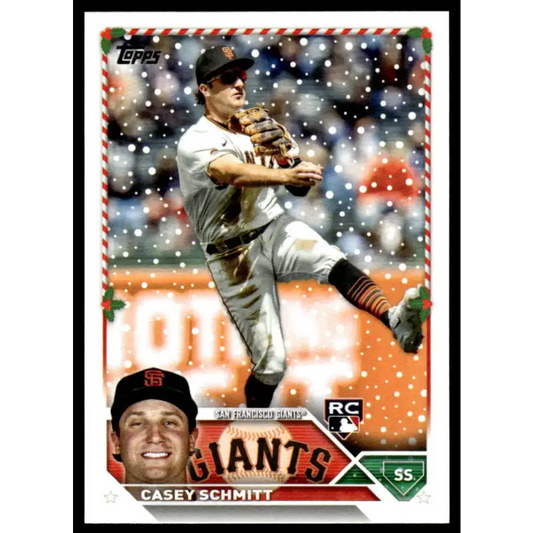 2023 Topps Holiday #H114 Casey Schmitt NM-MT RC Rookie San Francisco Giants Baseball Card - Baseball Card Single