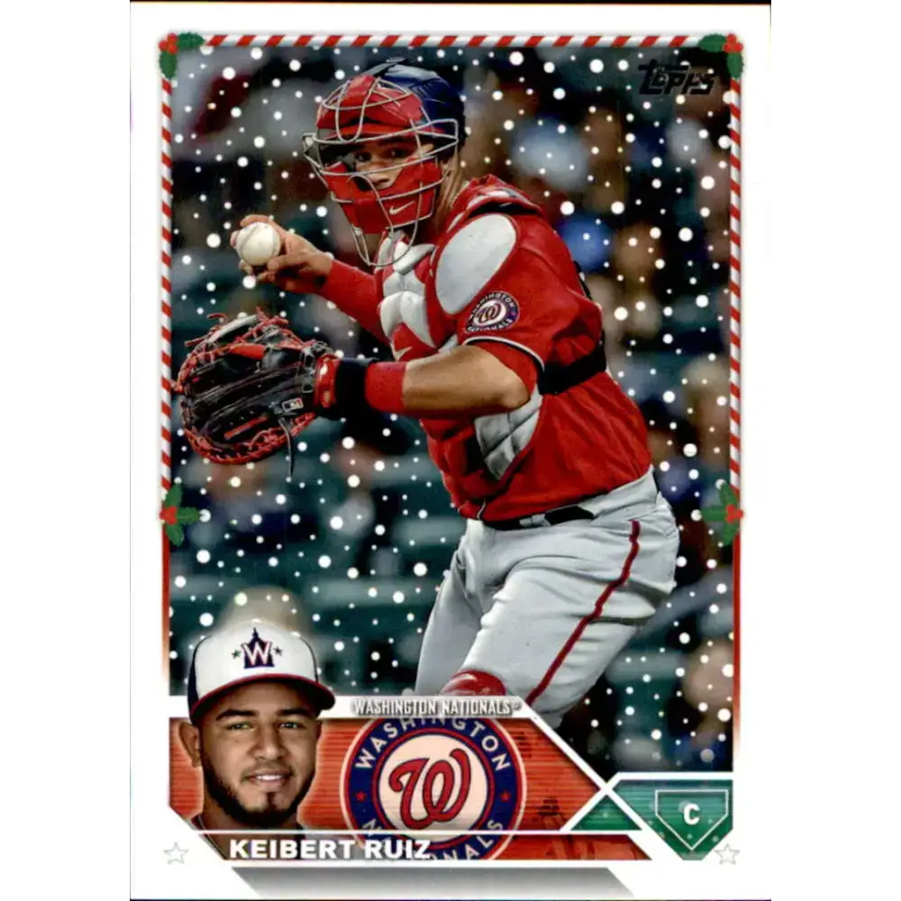 2023 Topps Holiday #H121 Keibert Ruiz NM-MT Washington Nationals Baseball Card - Baseball Card Single