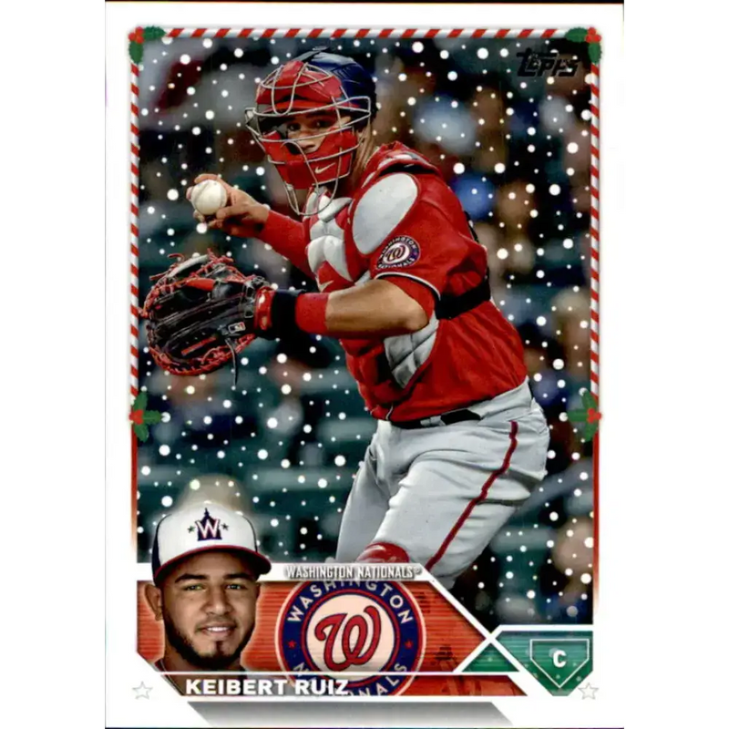 2023 Topps Holiday #H121 Keibert Ruiz NM-MT Washington Nationals Baseball Card - Baseball Card Single