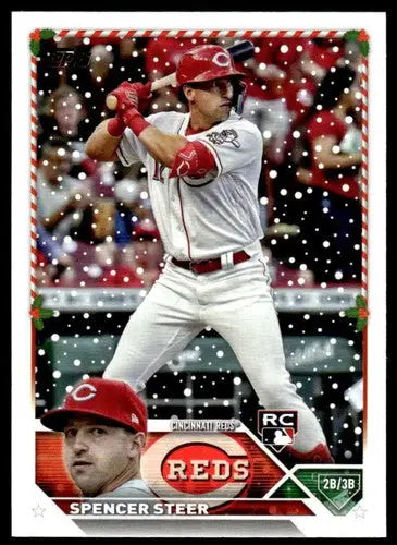 2023 Topps Holiday Spencer Steer original gloss mint rc rookie baseball card